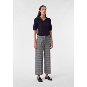 comma - Straight Fit Pantalon - Damespantalon - Elastische Viscosemix - Persplooien