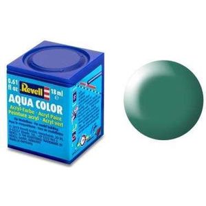 Revell Aqua #365 Patina Green - Satin - RAL6000 - Acryl - 18ml Verf potje