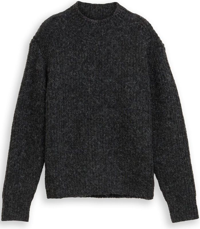 TOM TAILOR DENIM - Trui - Grijs - Knitwear - Lange Mouw