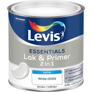 Levis - Essentials Lak & Primer - Wit - 0,25 L