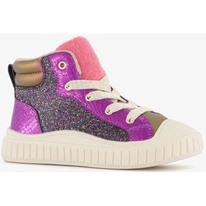 Blue Box meisjes sneakers met glitters paars roze - Maat 28