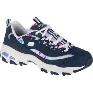 Skechers D'Lites-Blooming Fields 149794-NVMT, Vrouwen, Marineblauw, Sneakers, maat: 39