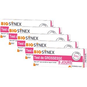 BioSynex 8-daagse Zwangerschapstest - 5 STUKS- Betrouwbaar - Gevoelig - Snel