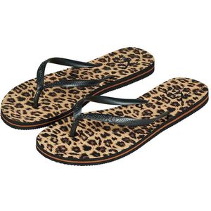 XQ - Teenslippers Dames - Panterprint - Flip Flops dames