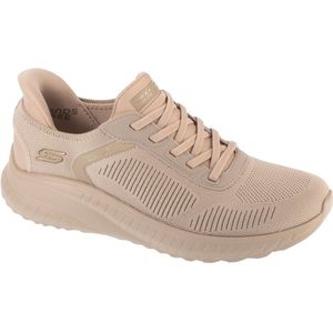 Skechers - BOBS SQUAD CHAOS-CURRENT MUSE - Slip-on Sneakers - Naturel - Vrijetijdsschoen geschikt voor machinewas
