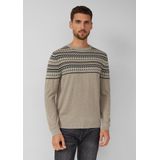 Gebreide Trui - Traditioneel Noors Patroon - Regular Fit - Katoen