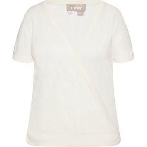 usha - Gebreide Trui - V-Ausschnitt - Katoenmix