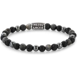 Rebel and Rose - RR-60127-V -Grey Rocks Vintage - Armband-Maat M