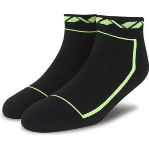 Nivia Stripes Sport Socks (Black/F.Green) | Material: Cotton | for Men & Women | Ankle Length | Stretchable | Breathable | Comfortable | Soccer Socks | Sports Socks