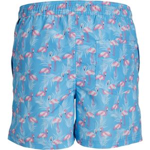 Jack & Jones Junior Zwemshort Jongens ANIMAL Flamingo Print - Maat 140 - Zwembroek