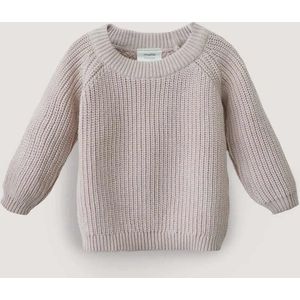 Mushie Baby Trui Chunky Knit Sweater Beige 0 - 3 maand