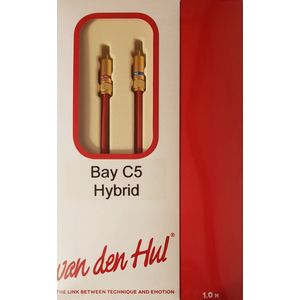 Van den Hul | The Bay C5 Hybrid halogeen free | Interlink | 2 x RCA male naar RCA male | 2,0m | 30 jaar garantie
