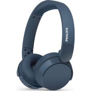 Philips TAH4209BL Lichtgewicht On Ear draadloze Bluetooth Koptelefoon met Passive Noise Isolation - Multipoint connection - 55 uur afspeeltijd, natuurlijk geluid, heldere gesprekken, dynamische bass, 2 uur USB-laden - Navy Blauw