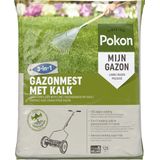 Pokon Gazonmest met Kalk - 8,4kg - Mest  - Geschikt voor 125m² - 120 dagen voeding