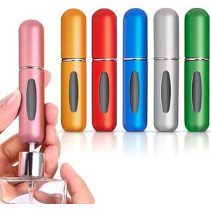 6 Stuks Parfumflesjes - 5ml - Parfum Reis Fles Navulbaar Mini Formaat - Parfumverstuivers (hervulbaar) - Navulbare Parfum Spray - Lege fles