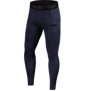 TCA Mannen SuperThermal Compressie Bescherming Basislaag Thermische Onderbroek - Donkerblauw, XL