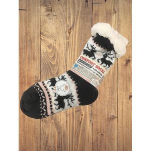 Wintersok met fleece voering en anti-slip