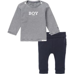Noppies - Kledingset - 2delig - Broek Humpie Navy - Shirt Newman - Maat 74