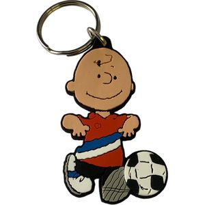 Charlie Brown met voetbal / voetballer / Peanuts / Snoopy - Sleutelhanger - 8 cm - Schleich