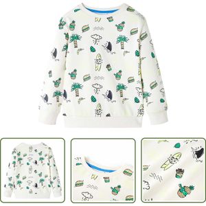 vidaXL Meisjestrui - Kindertrui - Kindertrui 92 zachtecru - Jongenstrui - Zachtecru Trui - Kindermode