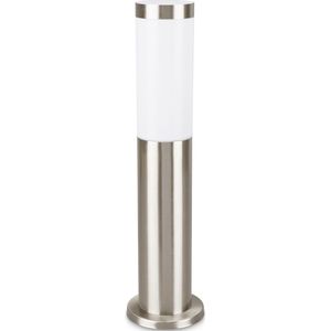 PROLIGHT tuinpaal - E27 max 20W spaarlamp - IP44 - inox