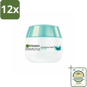 Garnier - SkinActive - Botanische Dagcrème - Aloë Vera - Voor ieder Huidtype - 50 ml - Voordeelverpakking - 12 stuks - Natuurlijke dagcrème - Hydraterende dagcrème