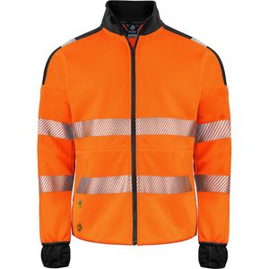 ProJob 6109 SIGNALISATIESWEATER MET LANGE RITSSLUITING EN ISO 20471 KLASSE 3 646109 - Oranje/Zwart - XXXL