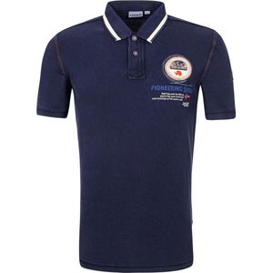Napapijri - Polo Gandy Marine Blauw - Regular-fit - Heren Poloshirt Maat M