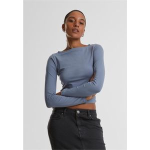Urban Classics - Ruffled Super Slim - Dames Longsleeve T-shirt - 100% Katoen