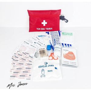 Mrs. Jones Infinity Mini EHBO-kit - Survival - Emergency - Cure - Home - Travel - Auto .