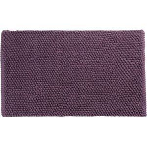 Differnz Popcorn Badmat – Violet Douchemat – 100% Katoen – Geschikt voor Vloerverwarming – 50 x 80 cm