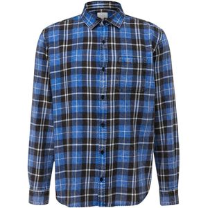 Q/S By S.Oliver Geruit Regular Fit Overhemd Blauw