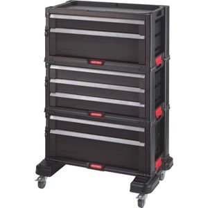 Gereedschapswagen met 7 lades - Zwart - Perfect voor uw toolkit