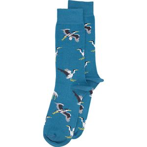 Alfredo Gonzales Sokken Herron met Print Blauw