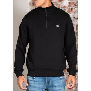 Lacoste - SH9774 - Trui - Zwart - 100% Biologisch Katoenfleece