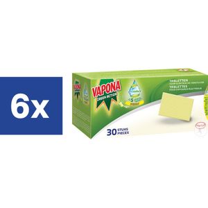 Vapona Green Action Anti-mug Navulling Tabletten - 6 x 30 stuks