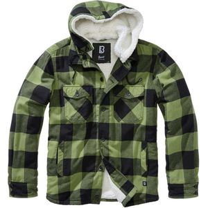 Brandit Lumberjacket Hooded Zwart-Olijf Vest Heren