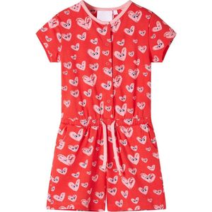 vidaXL - Kinderjumpsuit - 92 - rood