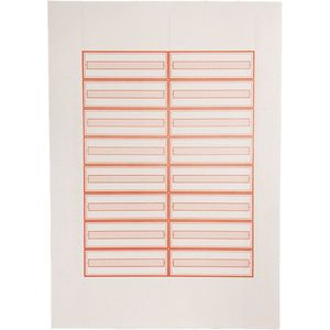 Universele Jukebox Titelstrips - Rood (10 vellen)