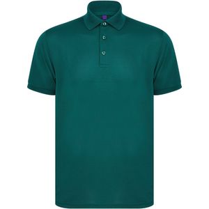 Henbury Herenpolo in gerecycleerd polyester H465 - Bottle Green - M