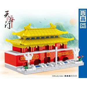 Lezi Tiananmen Square Beijing (klein) - Nanoblocks / miniblocks - Bouwset / 3D puzzel - 1078 bouwsteentjes - Lezi LZ8245