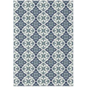 Buitenkleed - Bubbly Delft blauw 200x290 cm