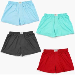Fun2wear Ondergoed Heren - Losse Boxershort Heren - 4 Pack - Uni - M - Comfortabele Wijde Boxershorts voor Mannen