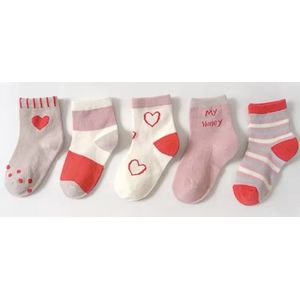 5 paar New born Baby sokken - Set babysokjes - 0-6 maanden - Multipack - Kraamcadeau voor Jongen of Meisje - Babyshower Cadeau - Kraammand