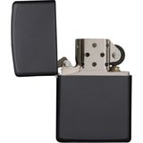 Zippo - Matte Zwarte Aansteker - Inclusief Bedrukking - Levenslange Garantie