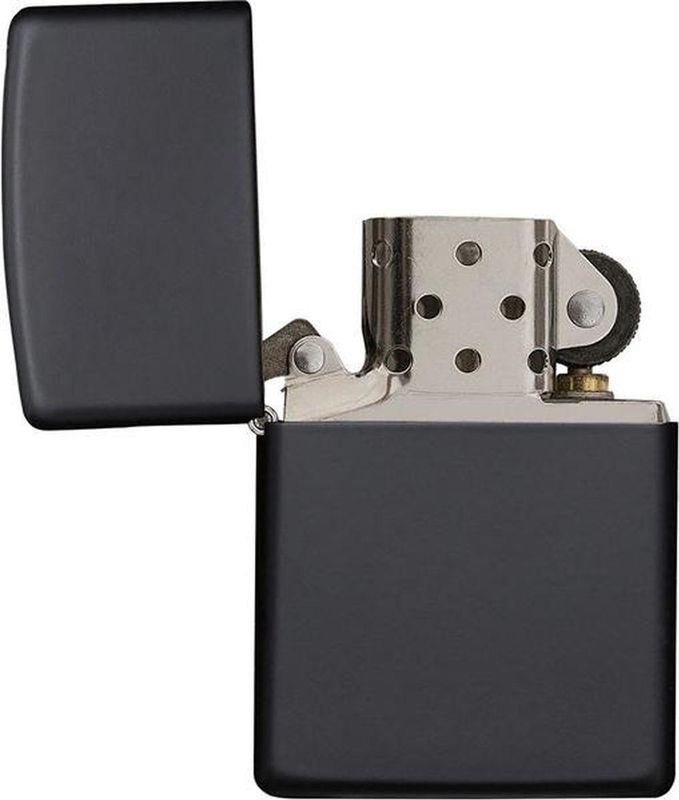 Zippo - Matte Zwarte Aansteker - Inclusief Bedrukking - Levenslange Garantie