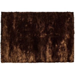 Reef 18 - Hoogpolig vloerkleed in Donkerbruine kleurstelling
