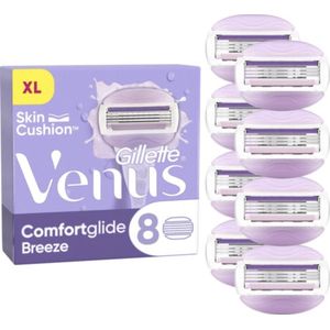 Gillette Venus XL Comfortglide Breeze, Scheermesjes, Voor Vrouwen,8 Navulmesjes