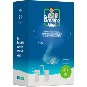 Dr. Breathe Well ™ - 16 Stevige Anti Snurk Neusspreider Buisjes - Maat S - Simply the right choice!