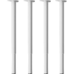 Bronea - Set à 4 stuks Tafelpoten | in hoogte verstelbaar | 60-90 cm & 80-120 cm | telescoop tafelpoot meubelpoot meubelpoten | Afmeting & kleur naar keuze